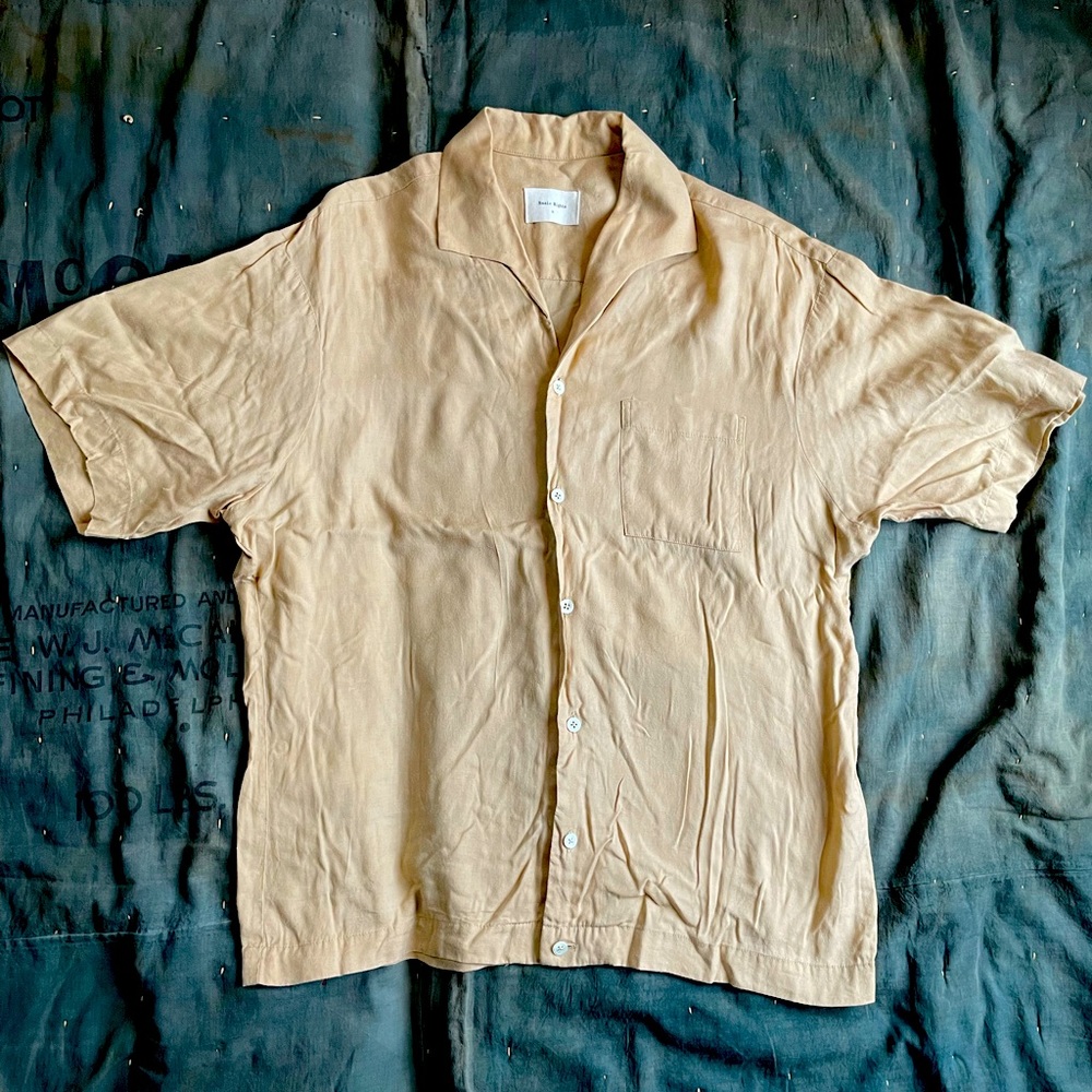 Basic Rights Camp Collar Short Sleeve Shirt